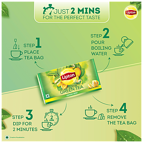 Buy Lipton Green Tea Lemon Zest 25 Pcs Online At Best Price of Rs 156.