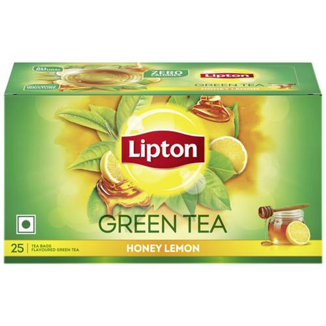 Lipton Honey Lemon Green Tea Bags, 35 g (25 Bags x 1.4 g each)