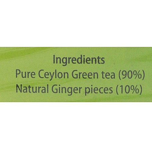 Dilmah Green Tea - Ginger, All Natural, 50 g (25 Bags x 2 g each) 