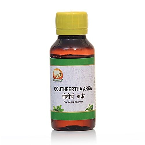 Gou Ganga Goutheertha Arka - Distilled Desi Cow Urine, 50 ml Bottle Distilled Desi Cow Urine
 For Pooja Purpose