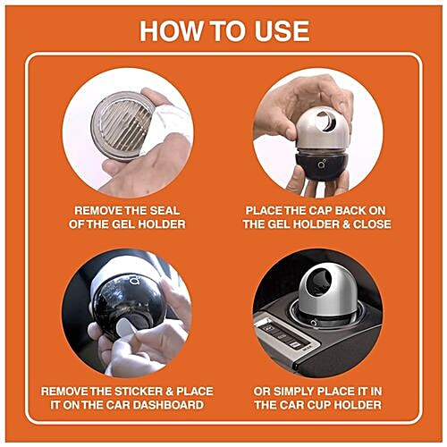 Godrej Aer Car Air Freshener - Twist Gel, Musk After Smoke, Spill Proof, Lasts 60 Days, 45 g  Twist Gel
 Long-lasting
 Spill-proof