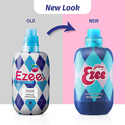 Godrej Ezee Liquid Detergent for Winter wear -  Woolmark Certified, 250 g Bottle Gently Cleans
 Softens Clothes