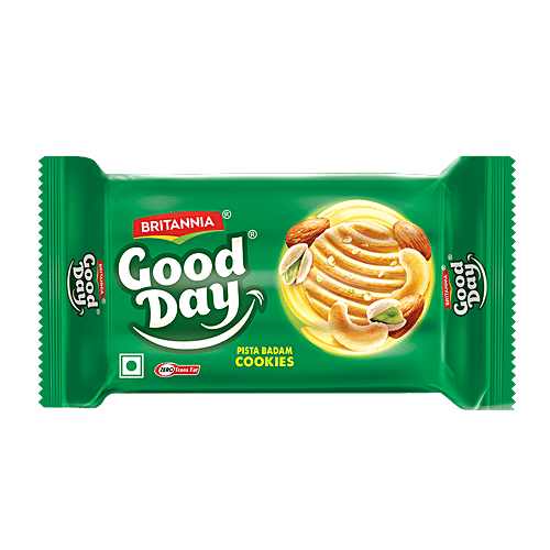 Britannia Good Day Pista Badam Cookies, 200 g Pouch 