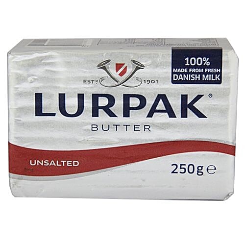 LURPAK Danish Butter - Unsalted, 200 g  Made From Danish Milk