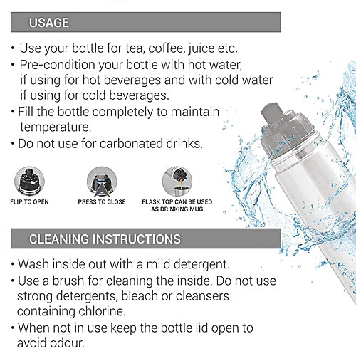 Milton Flask - Thermosteel Flip Lid, 350 ml Box 