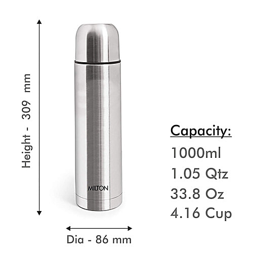 Milton Thermosteel With Plain Lid, 1 L  