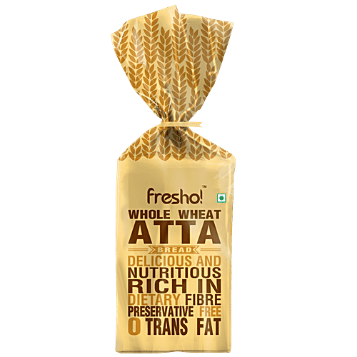 fresho! Whole Wheat Atta Bread, 400 g