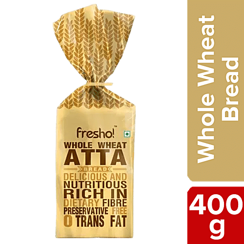 fresho! Whole Wheat Atta Bread, 400 g