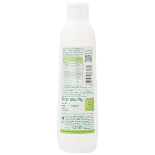 Klf  Coconut Oil - Nirmal Cold Press Virgin, 250 ml Bottle 