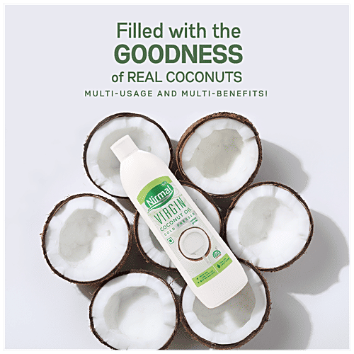 Klf  Coconut Oil - Nirmal Cold Press Virgin, 500 ml Bottle Zero Cholesterol, Zero Trans Fat