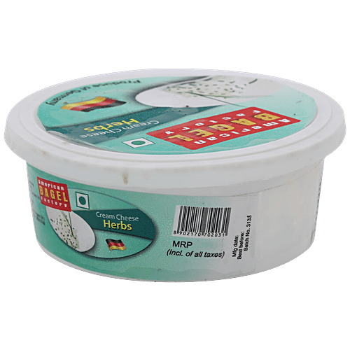 American Bagel Factory Cream Cheese - Herb, 200 g Tub 