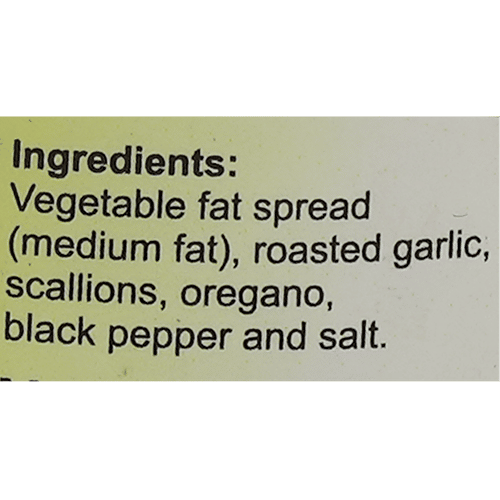 American Bagel Factory Garlic Low Fat Table Spread, 200 g Tub 