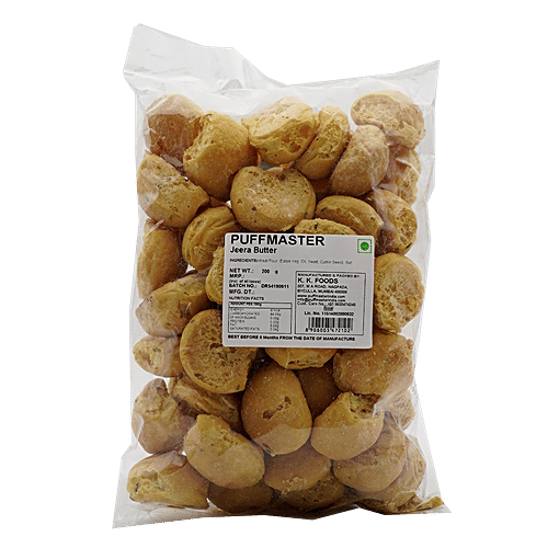 Puffmaster Jeera Butter, 200 g Pouch Zero White Sugars