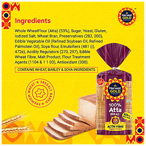 Buy Harvest Gold Bread 100 Atta Online at Best Price of Rs 50