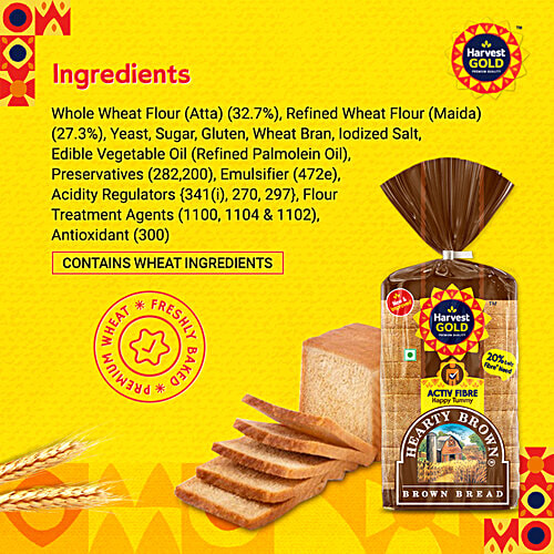 Buy Harvest Gold Bread Hearty Brown Online at Best Price of Rs 45