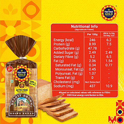 Buy Harvest Gold Bread Hearty Brown Online at Best Price of Rs 45 bigbasket