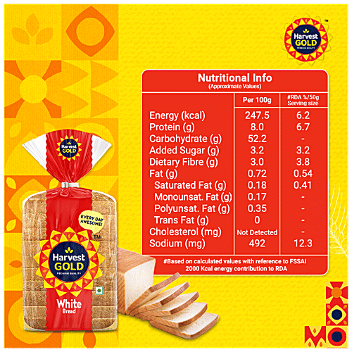 Buy Harvest Gold Bread White Online at Best Price of Rs 25 bigbasket
