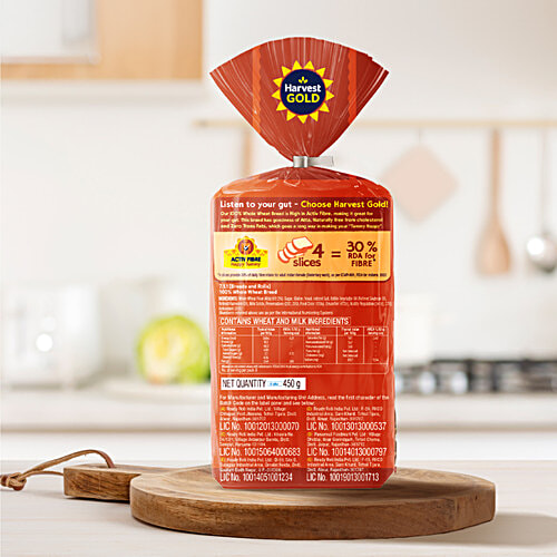 Harvest Gold Whole Wheat Bread, 450 g  
