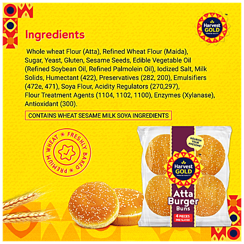 Buy Harvest Gold Buns Atta Burger Online at Best Price of Rs 40