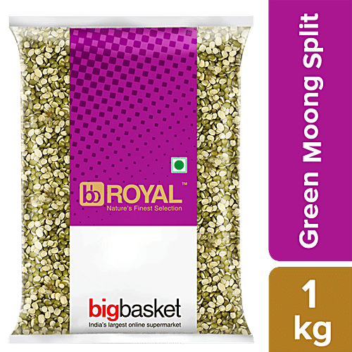 bb Royal Green Moong/Pesalu - Split, Chilka, 1 kg Pouch 