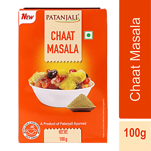 Patanjali Chaat Masala, 100 g  Exotic Colour & Aroma Combination