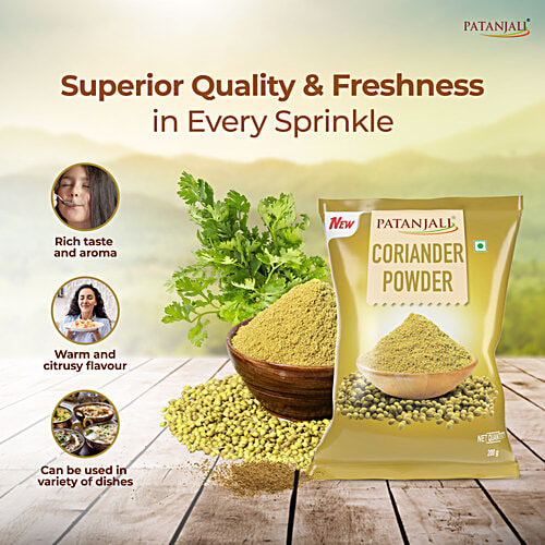 Patanjali Coriander Powder, 200 g Exotic Colour & Aroma Combination