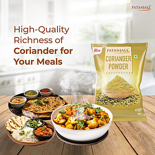 Patanjali Coriander Powder, 200 g Exotic Colour & Aroma Combination