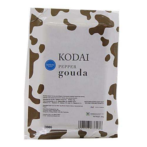 Buy Kodai Dairy Farms Cheese Pepper Gouda 200 gm Online at Best Price