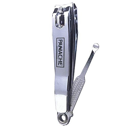 Panache Stain Steel Nail Clipper - Ergonomic Design, Colour May Vary, 1 pc  