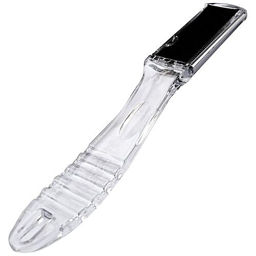 Panache Dual Sided Foot File - Crystal Clear Transparent, Colour May Vary, 1 pc  
