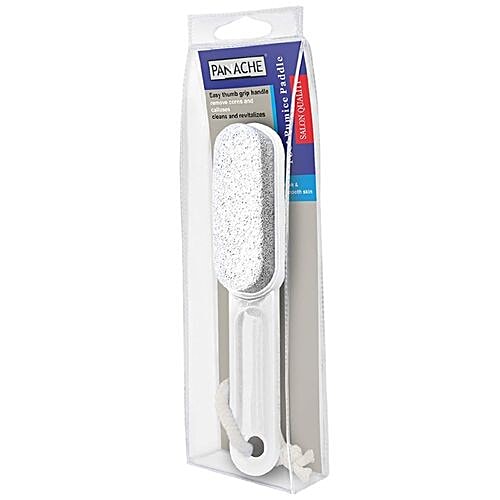Panache Foot Pumice Paddle - Milky White, Colour May Vary, 1 pc  