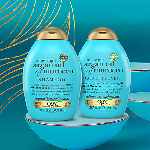OGX Argan Oil Of Morocco Conditioner, 385 ml  Repair & Strength, sulphate-Free Surfactants, Paraben free formula
