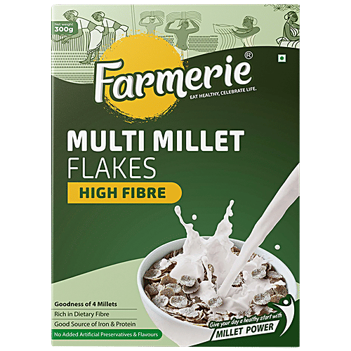 Buy Farmerie Flakes Multi Millet 300 Gm Online At Best Price of Rs null