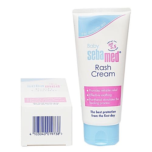 Sebamed Sebamed Baby Rash Cream |Ph 5.5|Panthenol & Wheat Bran|Clinically Tested| For delicate skin, 100 ml Tube The Best Protection from the First day