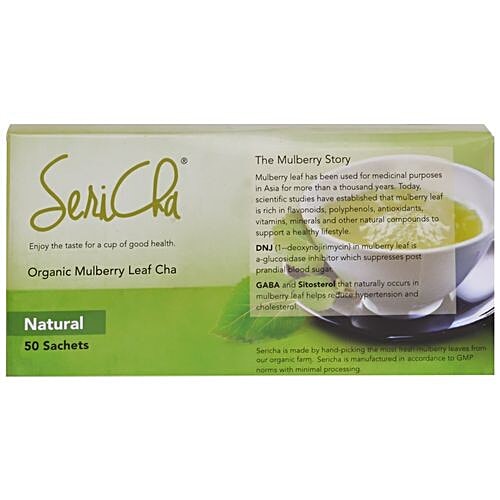 Sericha Organic Mulberry Wellness Drink - Natural, 100 g (50 Sachets x 2 g each) 