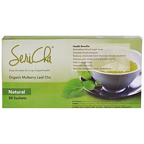Sericha Organic Mulberry Wellness Drink - Natural, 100 g (50 Sachets x 2 g each) 