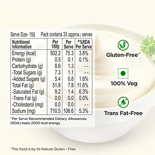 Dr.Oetker FunFoods Original Veg Mayonnaise, 500 g  