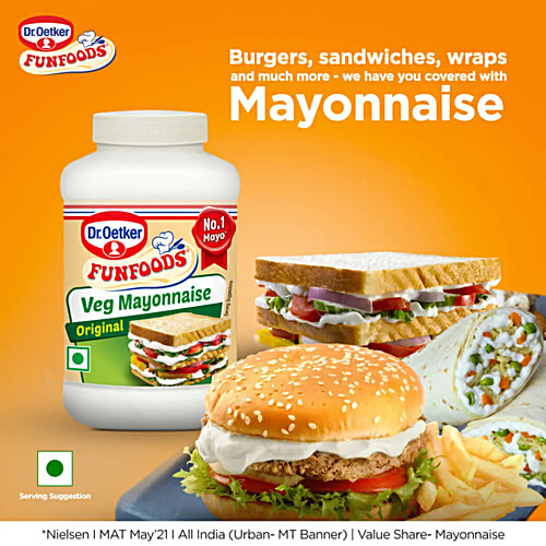 Dr.Oetker FunFoods Original Veg Mayonnaise, 500 g  