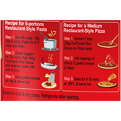 Dr.Oetker Funfoods Pasta & Pizza Sauce, 750 g  No Trans Fat