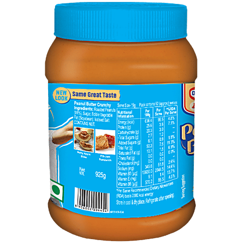 Dr.Oetker FunFoods Peanut Butter Crunchy, 925 g Zero Trans Fat & Cholesterol