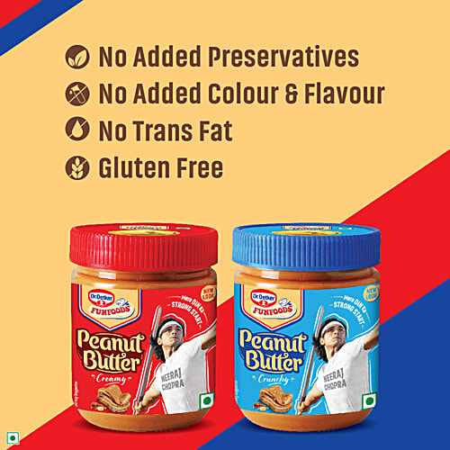 Dr.Oetker FunFoods Peanut Butter Crunchy, 925 g Zero Trans Fat & Cholesterol