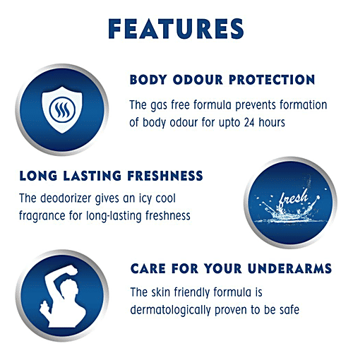 Nivea Ice Cool Gas Free Deodorant - Daylong Odour Control, 120 ml Gas Free