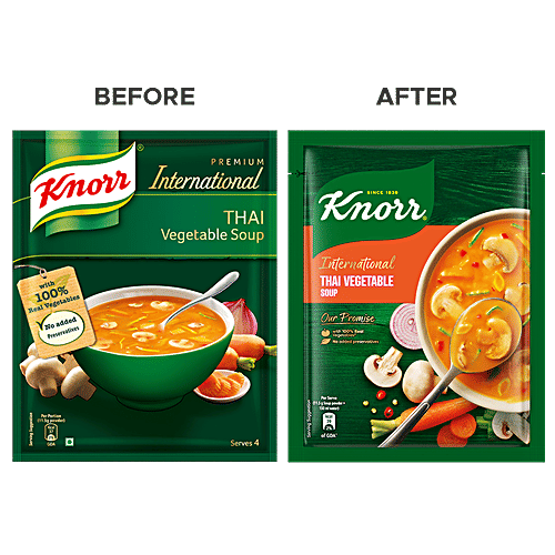 Knorr Thai Vegetable Soup - No Added Preservatives, 44 g No Added Preservatives