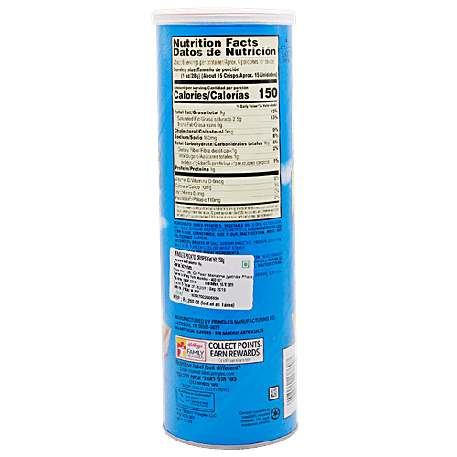 Pringles Imported Potato Chips - Salt & Vineger, Imported, 158 g  Bold Flavour
 Tangy Sensation