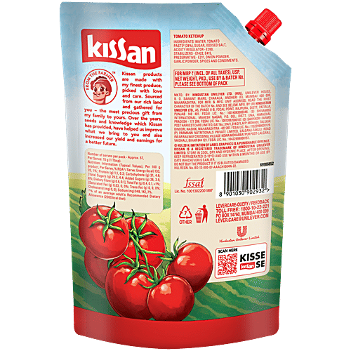 Kissan Fresh Tomato Ketchup, 850 g Pouch