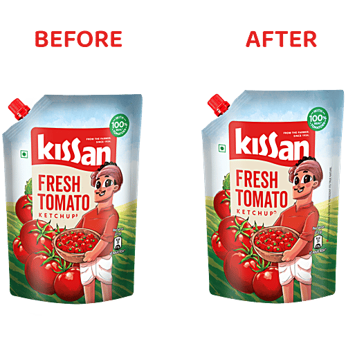 Kissan Fresh Tomato Ketchup, 850 g Pouch