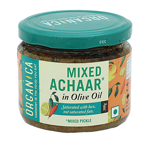 Buy Organica Olive Oil Pickle Mixed Vegetable 300 Gm Online At Best
