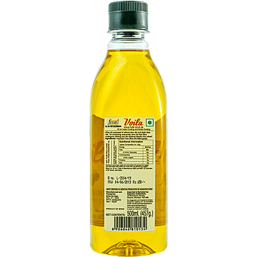 VOILA Pure Olive Oil, 500 ml Bottle 