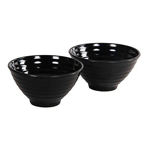 Buy Iveo Melamine Solid Popcorn Bowl Set Gp Black Online at Best
