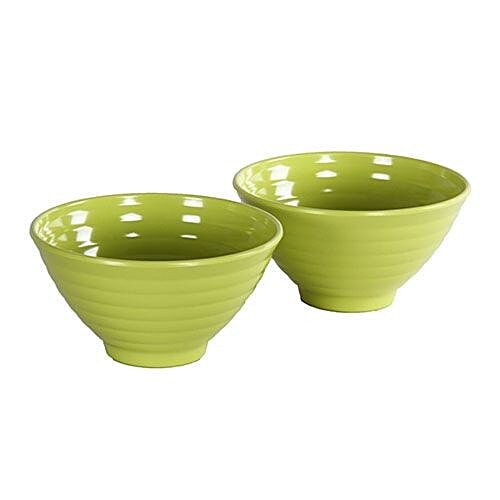 Buy Iveo Melamine Solid Popcorn Bowl Set Gp Green Online at Best